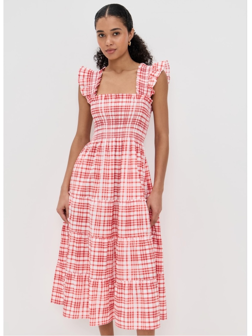 Hill House Ellie Nap Dress in Cherry Watercolor Gingham
